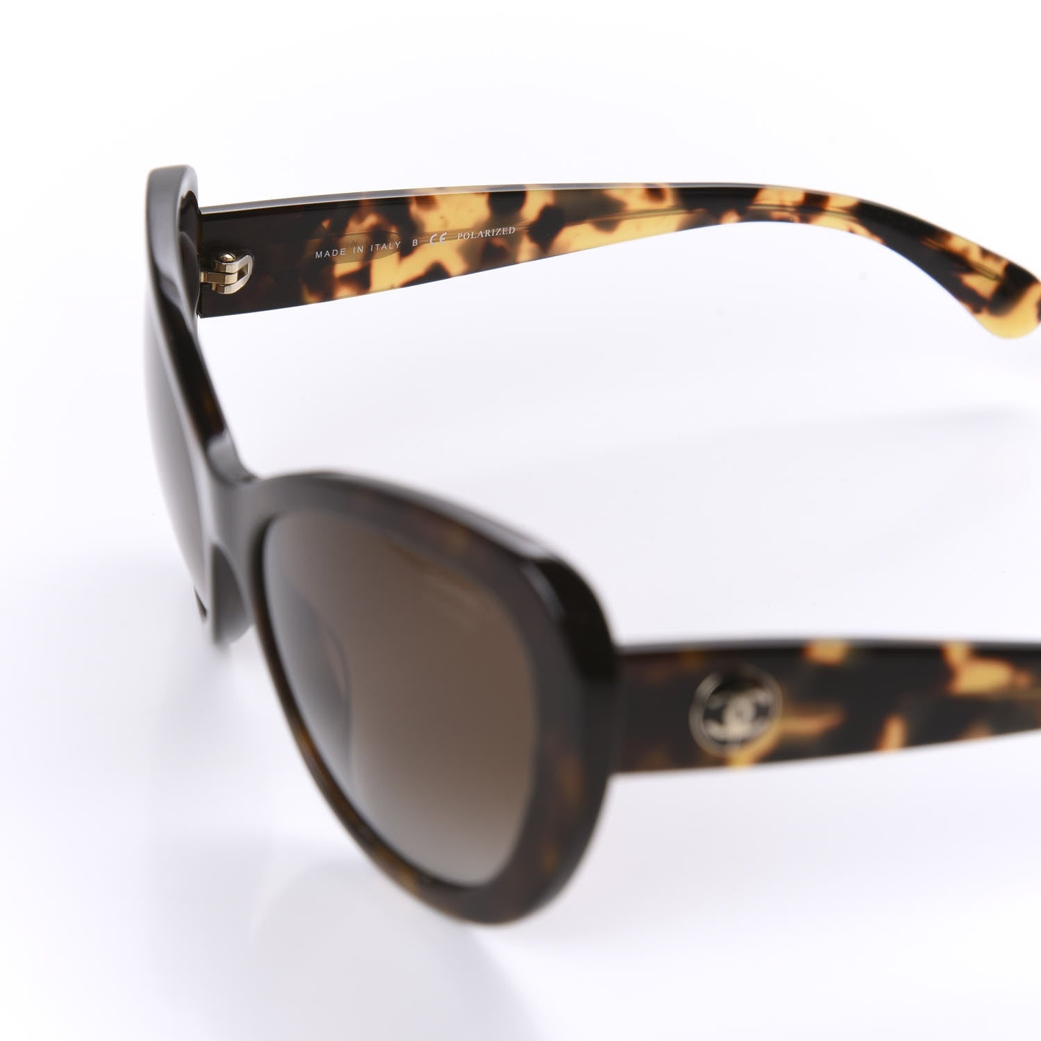 Chanel Acetate Polarized Cat Eye Sunglasses 5321 Tortoise 5 of 8
