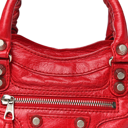 Balenciaga Agneau Giant 12 Silver Hardware Mini City Rouge Cardinal 11 of 25