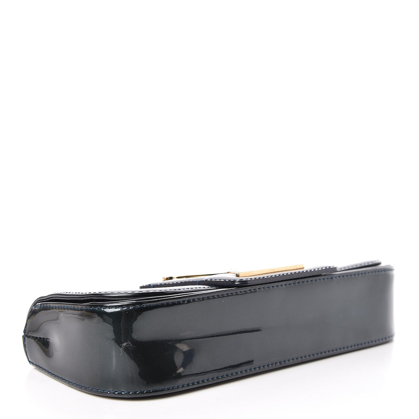 Patent Sobe Clutch Blue Nuit