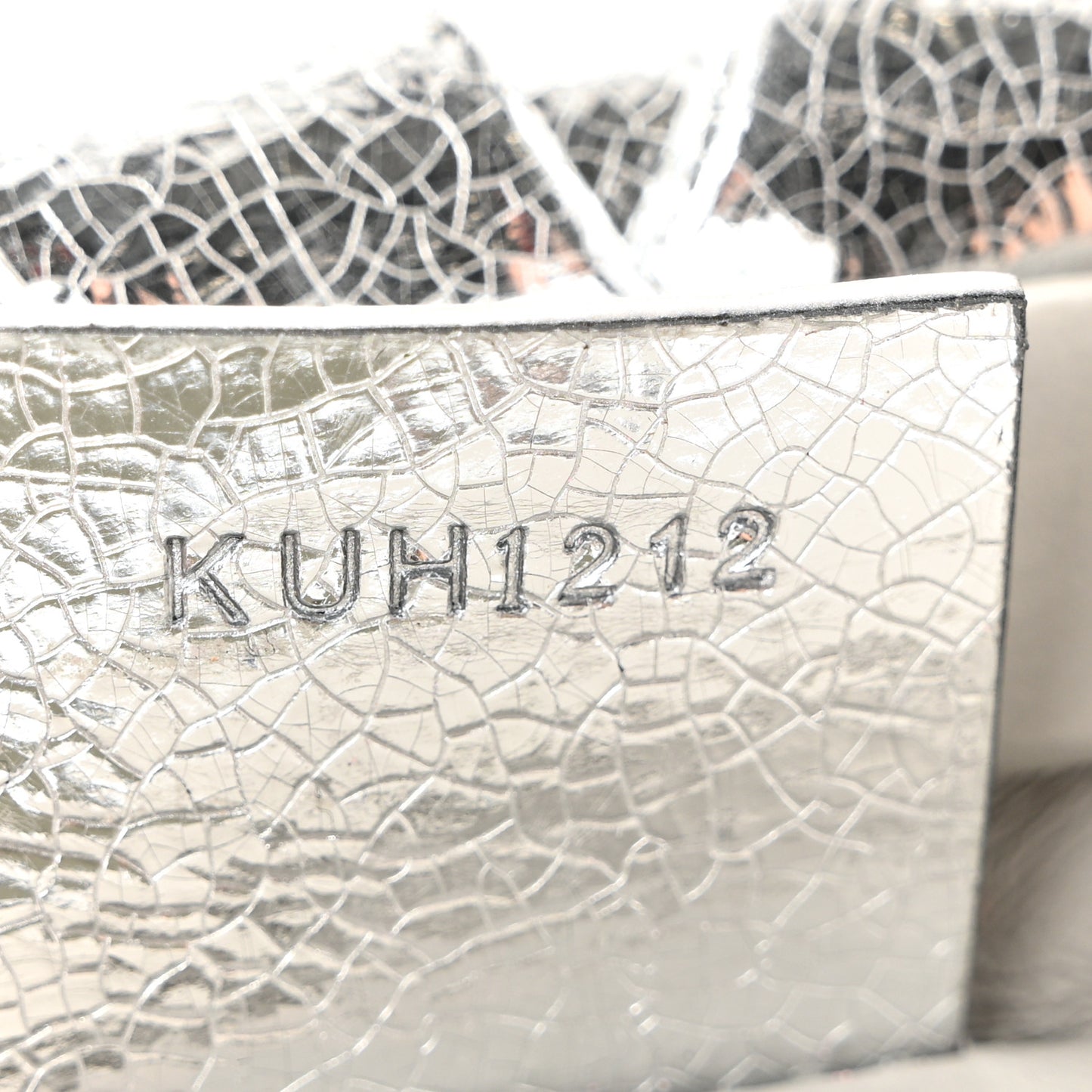 Metallic Calfskin Kenny Mini Shoulder Bag Silver
