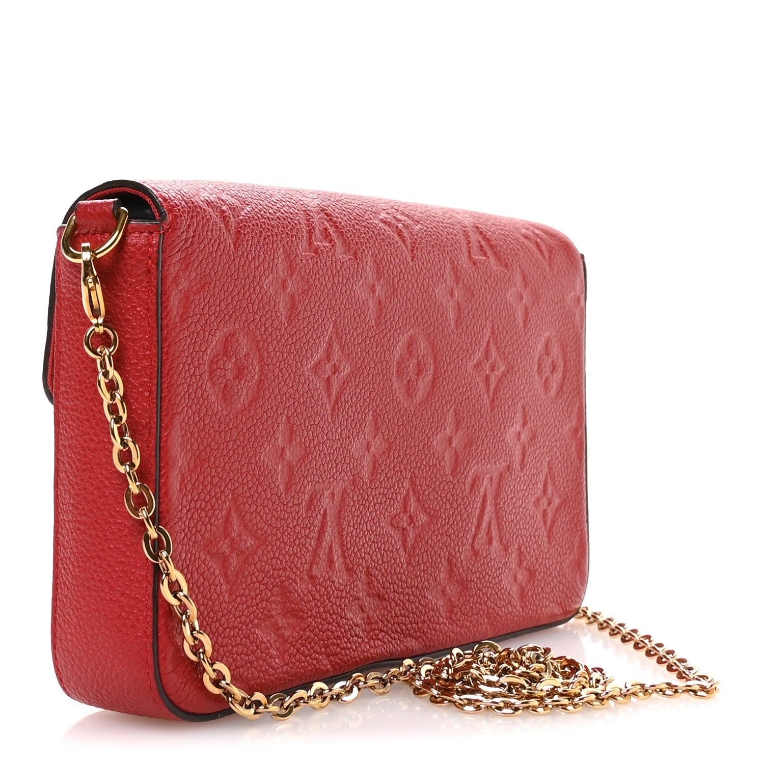 Louis Vuitton Empreinte Pochette Felicie Chain Wallet Scarlet 4 of 11