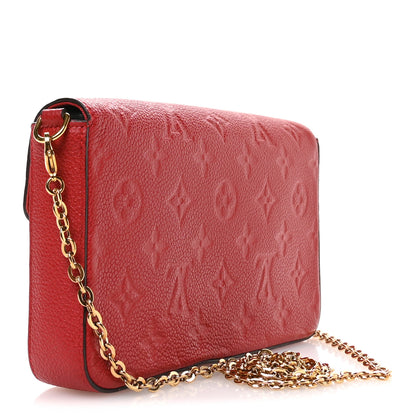 Louis Vuitton Empreinte Pochette Felicie Chain Wallet Scarlet 4 of 11