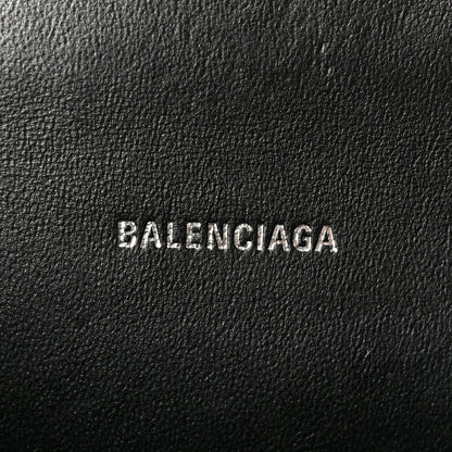 Balenciaga Metallic Calfskin Crocodile Embossed Hourglass Top Handle Bag XS Lilac 6 of 11