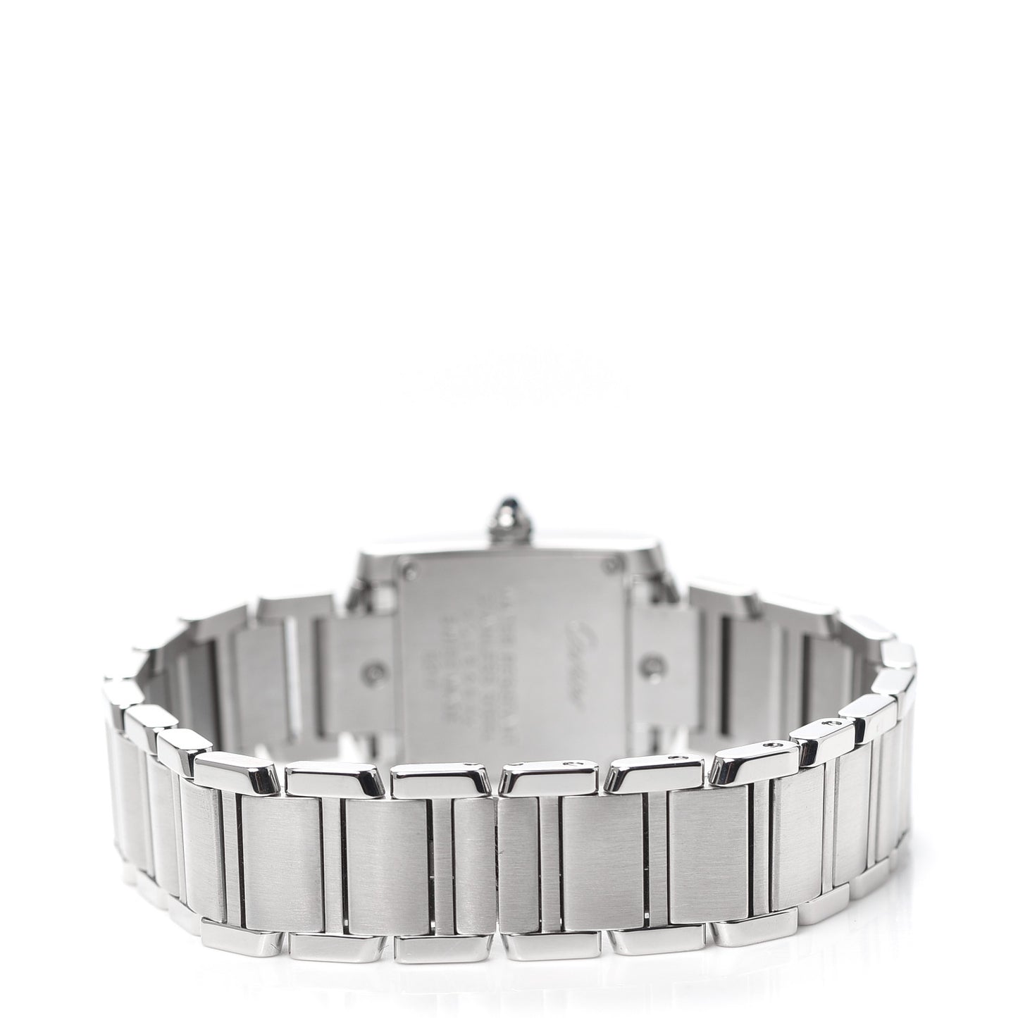 Stainless Steel Diamond 20mm Tank Francaise Quartz Watch
