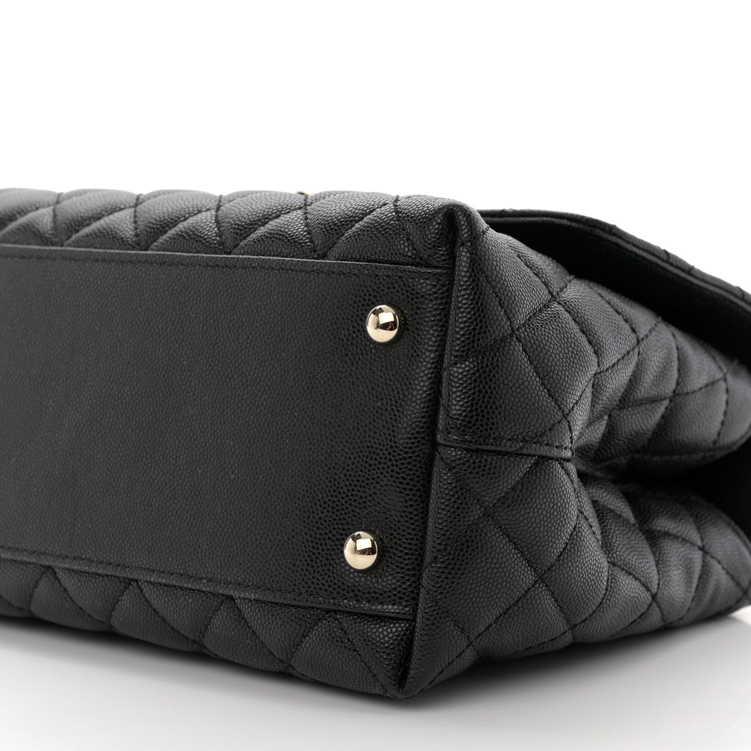 Chanel Caviar Quilted Small Coco Handle Flap Black 10 of 10