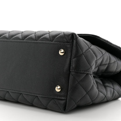 Chanel Caviar Quilted Small Coco Handle Flap Black 10 of 10