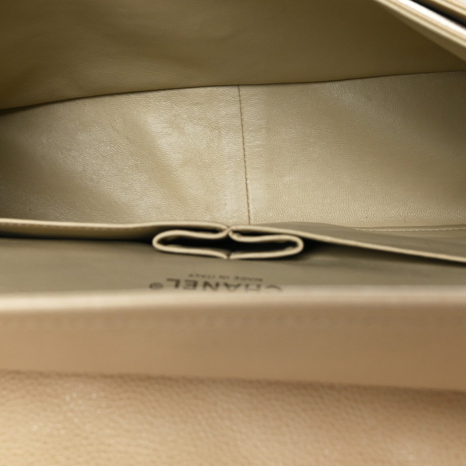 Chanel Caviar Quilted Jumbo Double Flap Beige 5 of 10