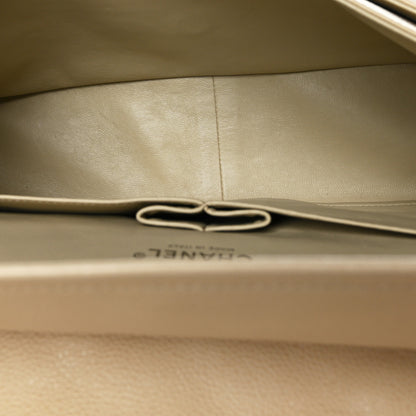 Chanel Caviar Quilted Jumbo Double Flap Beige 5 of 10