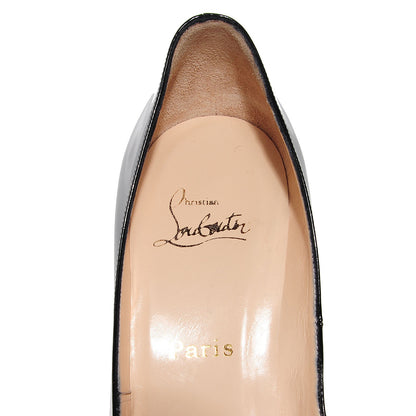 Christian Louboutin Patent Yoyo 100 Pumps 40 Black Grease 7 of 7