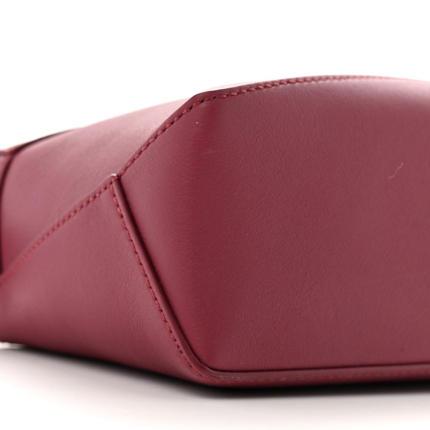 Calfskin Mini Puzzle Edge Bag Crimson