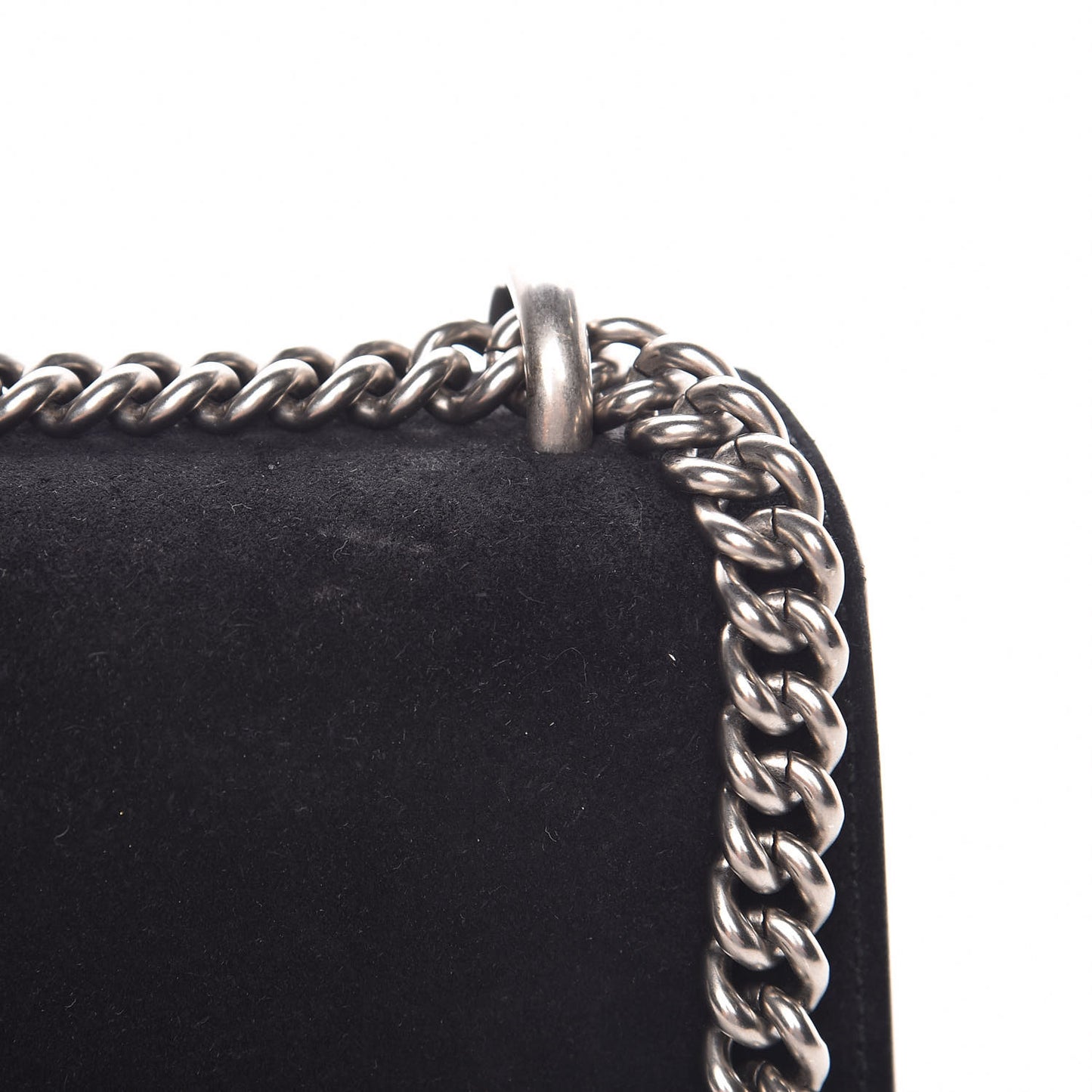 Suede Small Dionysus Shoulder Bag Black