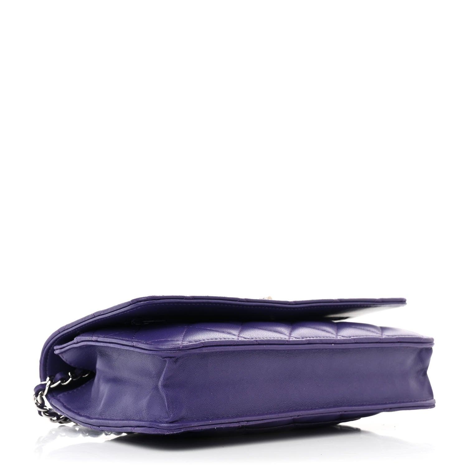 Chanel Lambskin Quilted Reissue Wallet On Chain WOC Purple 4 of 13