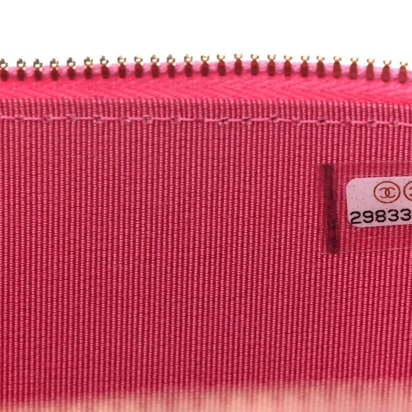 Caviar Quilted Small Vanity Case With Chain Pink