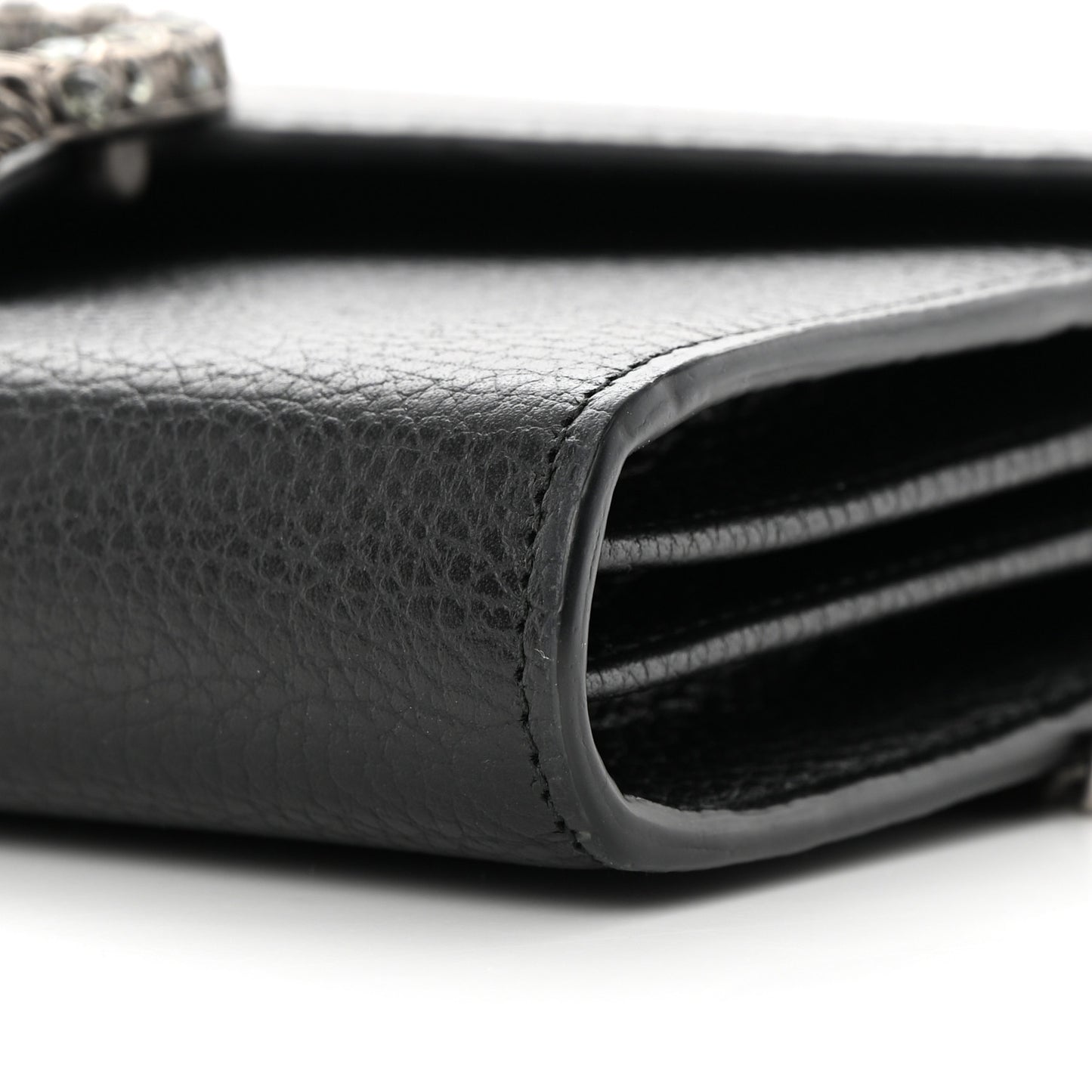Calfskin Mini Dionysus Chain Wallet Black