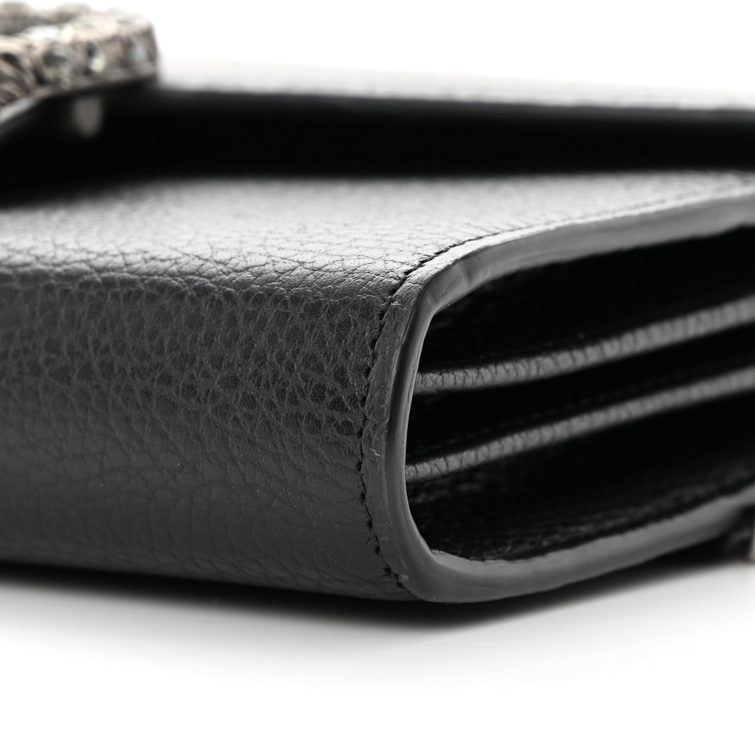 Gucci Calfskin Mini Dionysus Chain Wallet Black 10 of 10