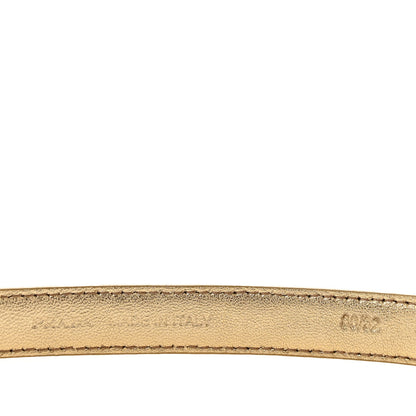 Prada Spazzolato Borchie Triangle Belt 85/34 Platino 5 of 8