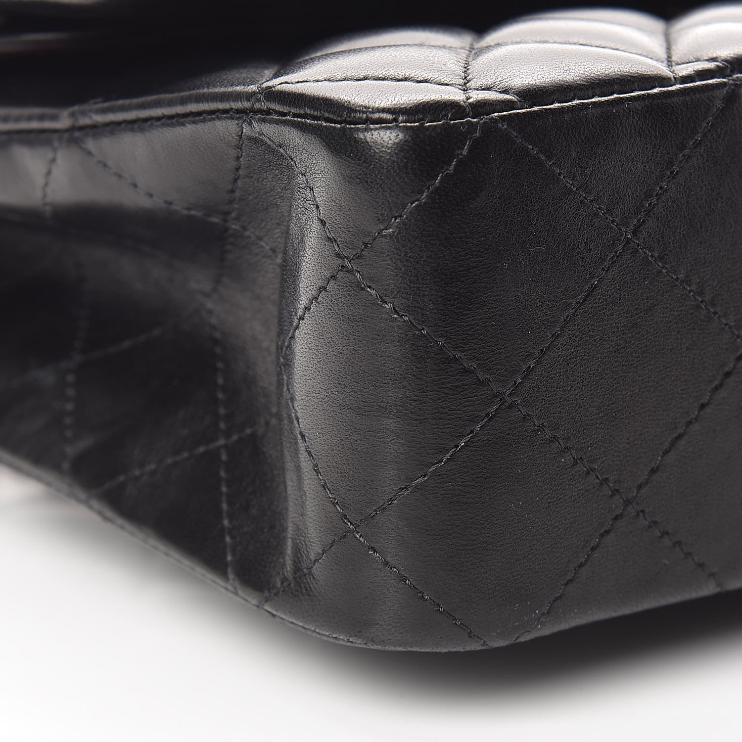 Chanel Lambskin Quilted Medium Double Flap Black 9 of 18