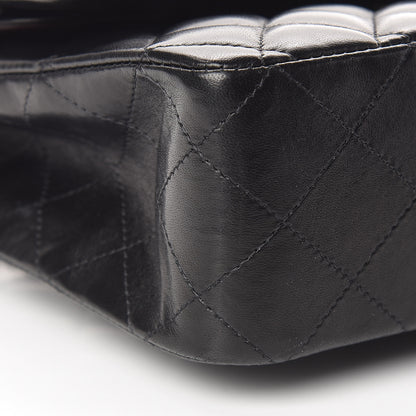 Chanel Lambskin Quilted Medium Double Flap Black 9 of 18
