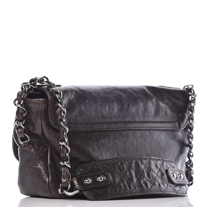 Chanel Glazed Caviar Small Pocket In The City Shoulder Bag Brown 3 of 8