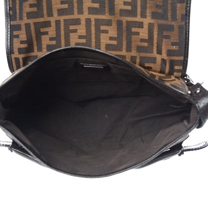 Fendi Zucca B Bis Flap Bag Tobacco Castagna 5 of 10