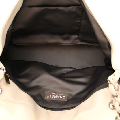 Chanel Calfskin Large Expandable Paris London Flap Bag White 5 of 14