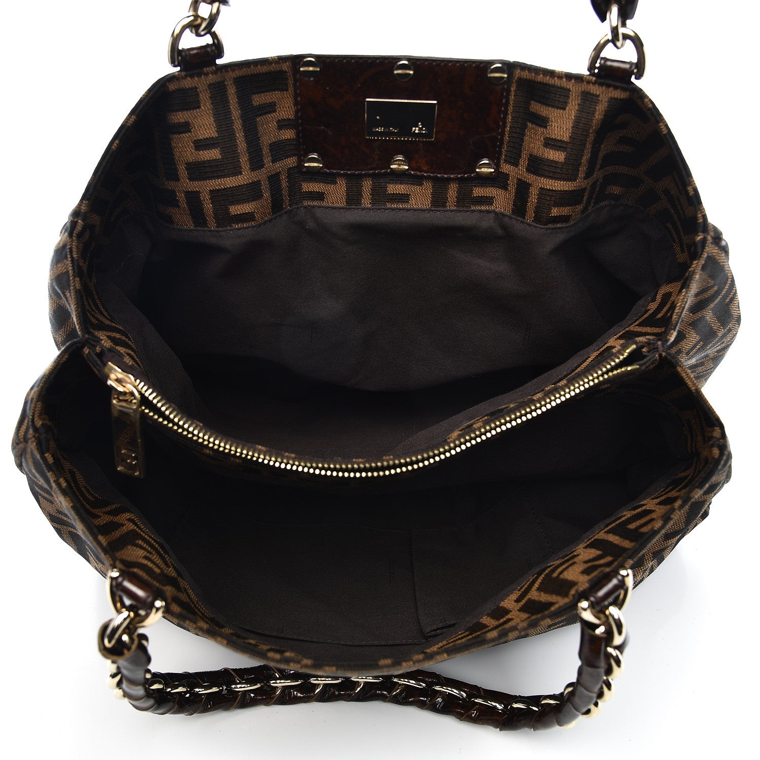 Fendi Zucca Mia Tote Tobacco 5 of 9