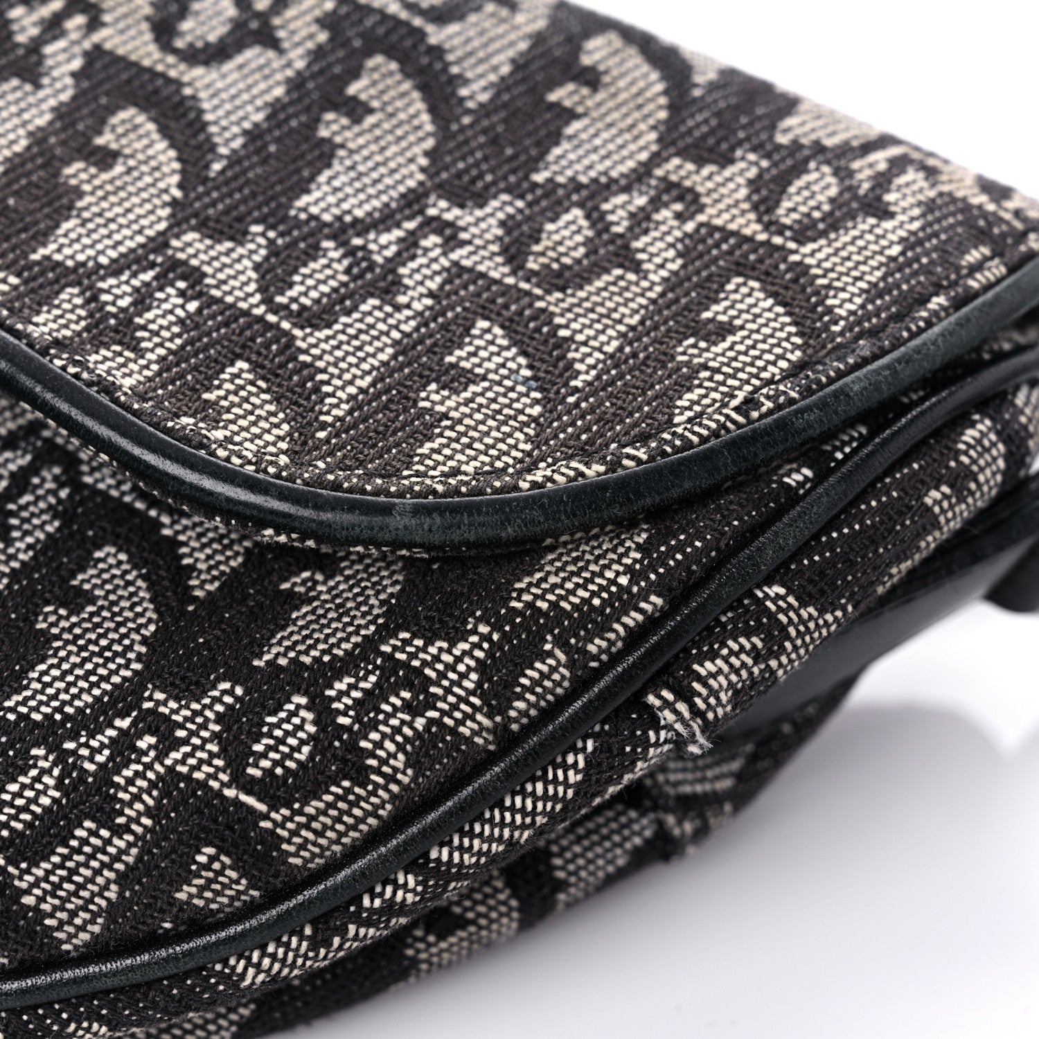 Christian Dior Monogram Saddle Bag Black 10 of 18