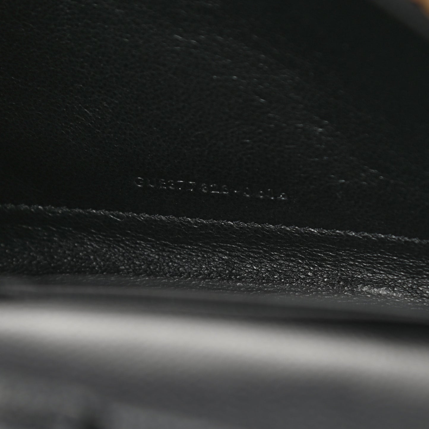 Grain De Poudre Matelasse Chevron Monogram Chain Wallet Black