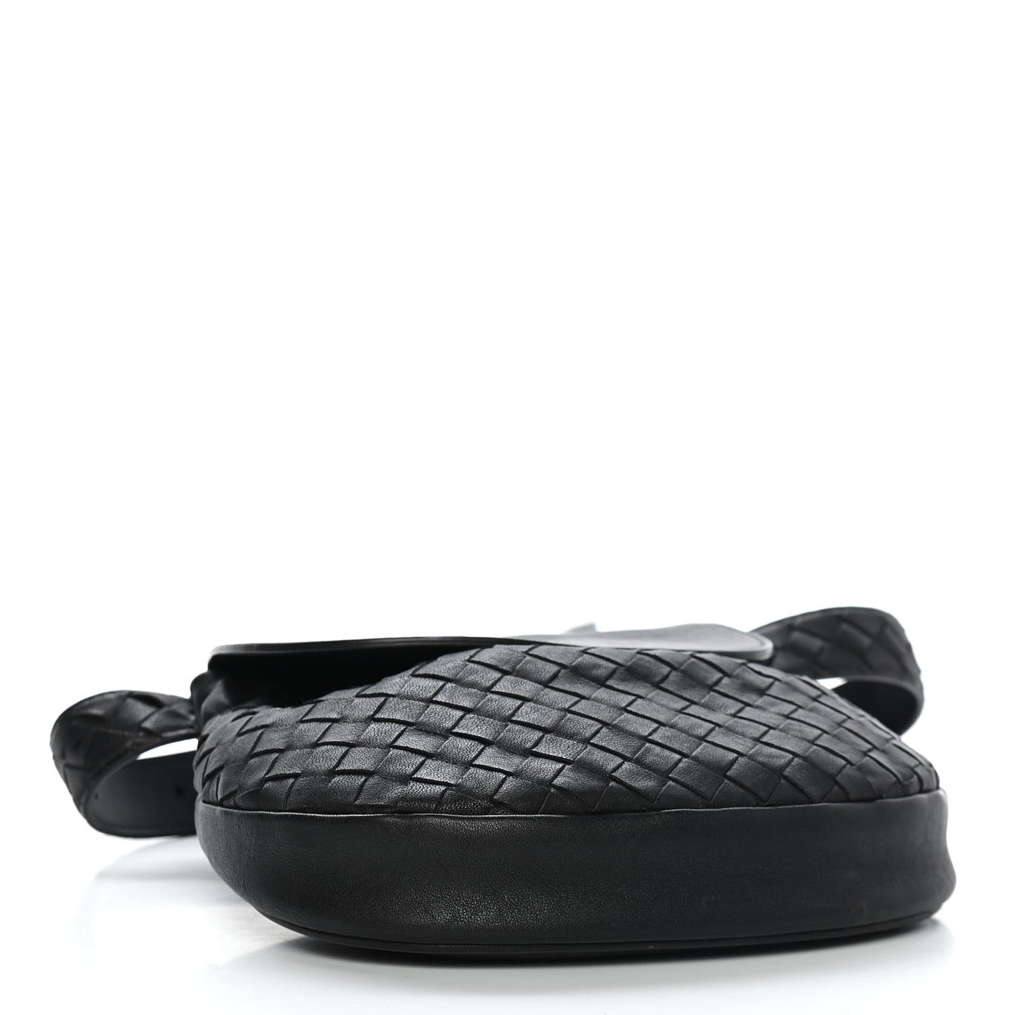 Nappa Intrecciato Belt Bag Black