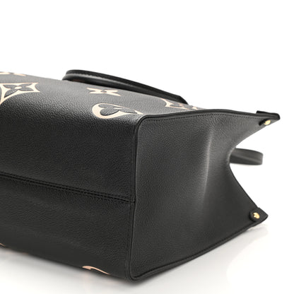 Louis Vuitton Empreinte Monogram Giant Onthego MM Black Beige 8 of 9