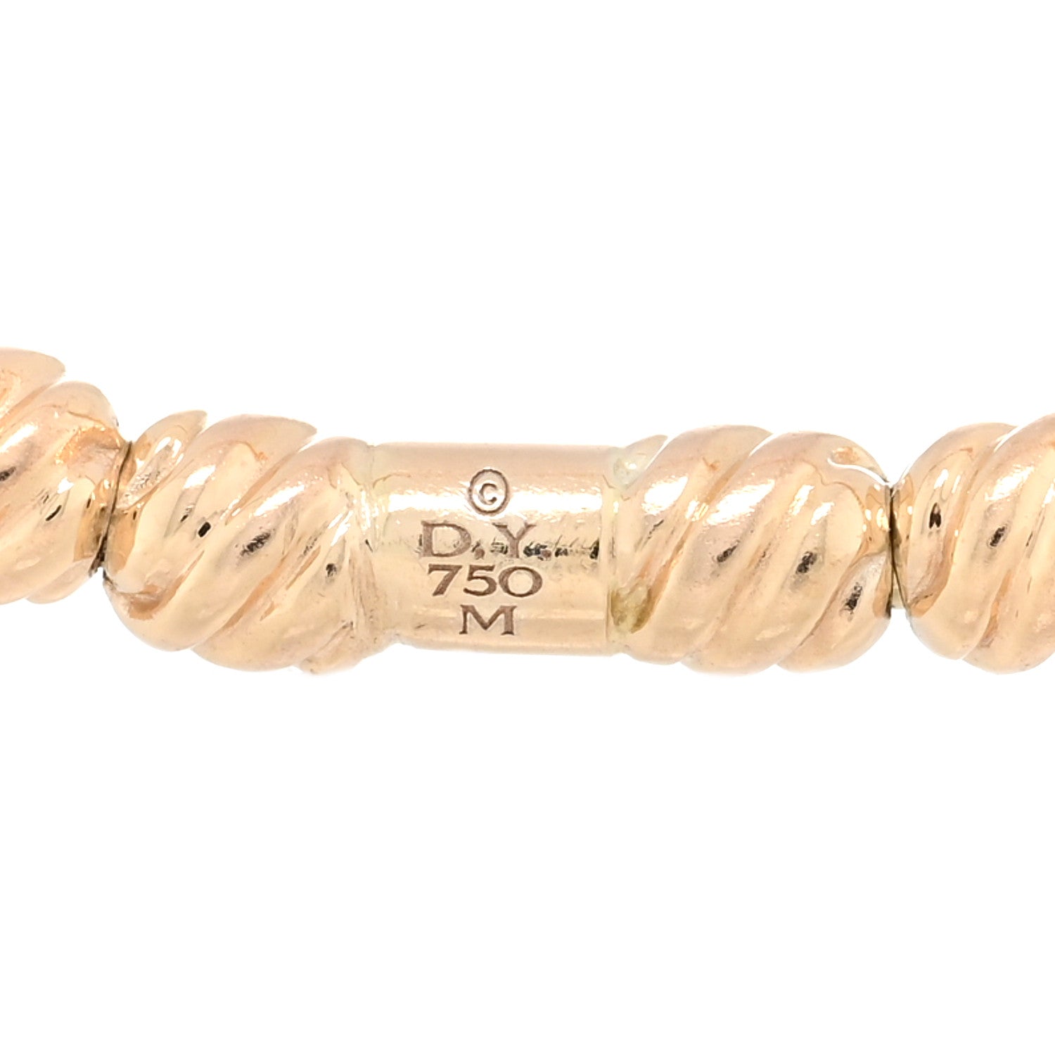 David Yurman 18K Rose Gold Diamond Petite Pave Flex Bracelet 3 of 4