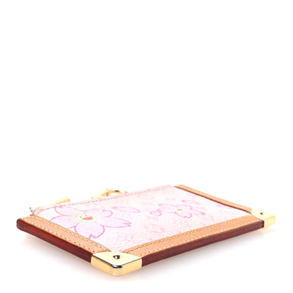 Louis Vuitton Monogram Cherry Blossom Key Pouch Pink 4 of 6