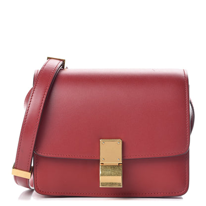 Celine Smooth Calfskin Small Classic Box Flap Bag Red 1 of 10