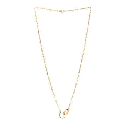 Cartier 18K Yellow Gold Interlocking LOVE Necklace 3 of 5