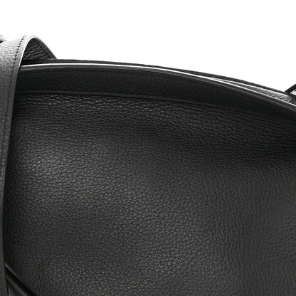 The Row Grained Calfskin Small Slouchy Banana Bag Black 9 of 11