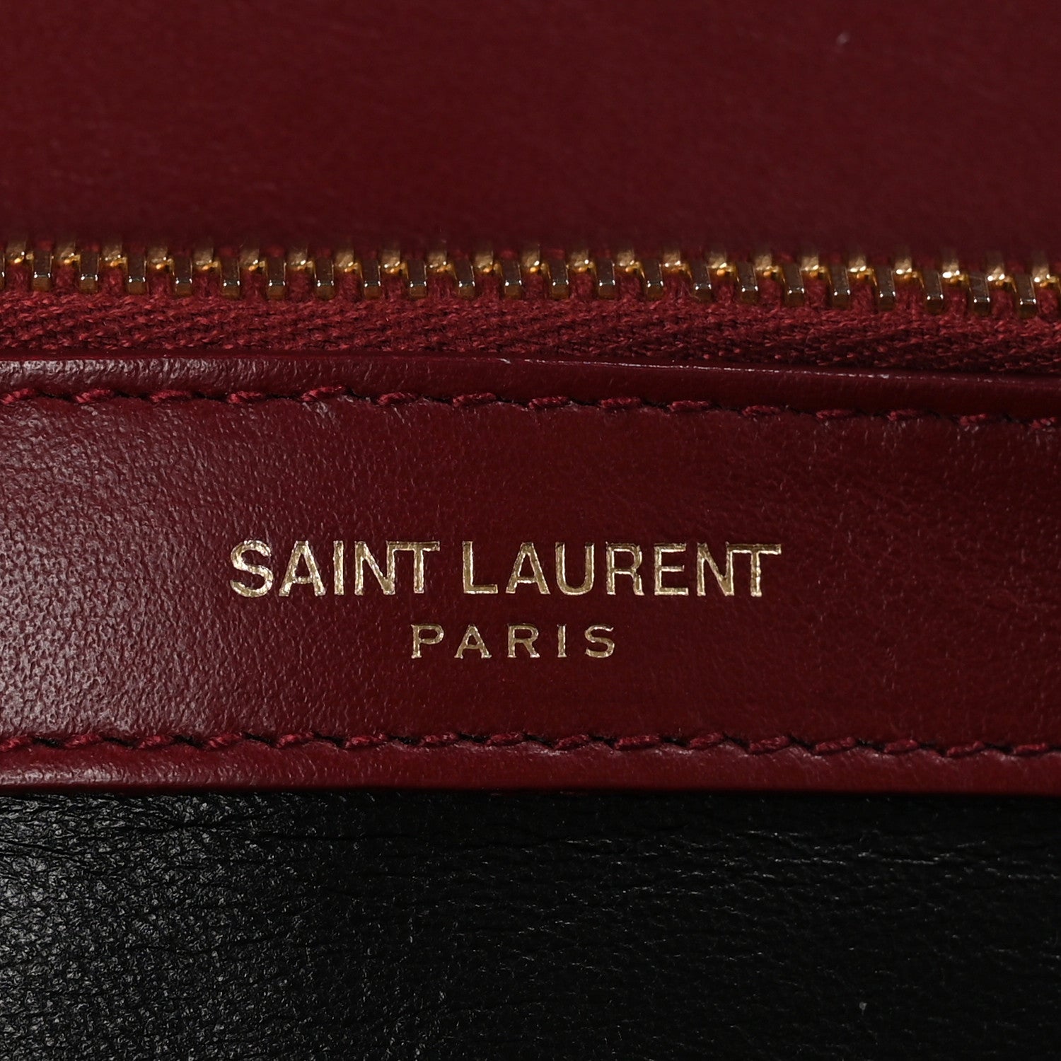 Saint Laurent Calfskin Suede Matelasse Chevron Large Monogram College Bag Burgundy 7 of 12