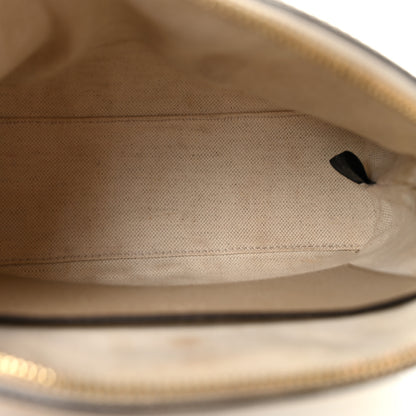 Gucci GG Supreme Monogram Textured Dollar Calfskin Web Small Ophidia Dome Shoulder Beige Mystic White Oatmeal 5 of 16