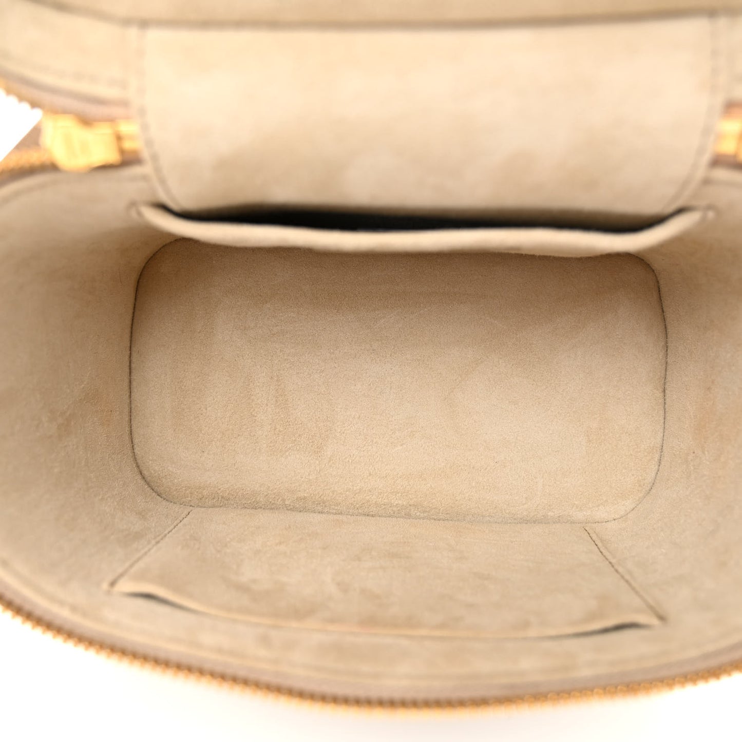 Lambskin Cannage Small Diortravel Vanity Case Light Beige