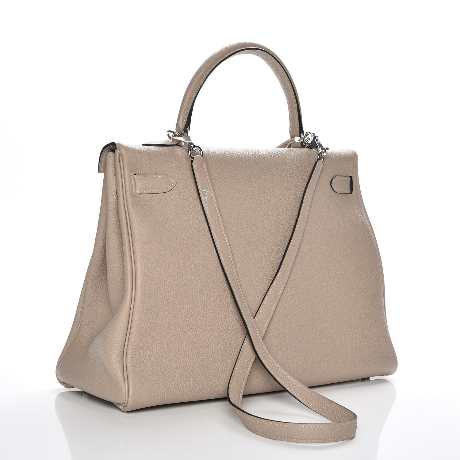 Hermes Togo Kelly Retourne 35 Gris Tourterelle 4 of 32