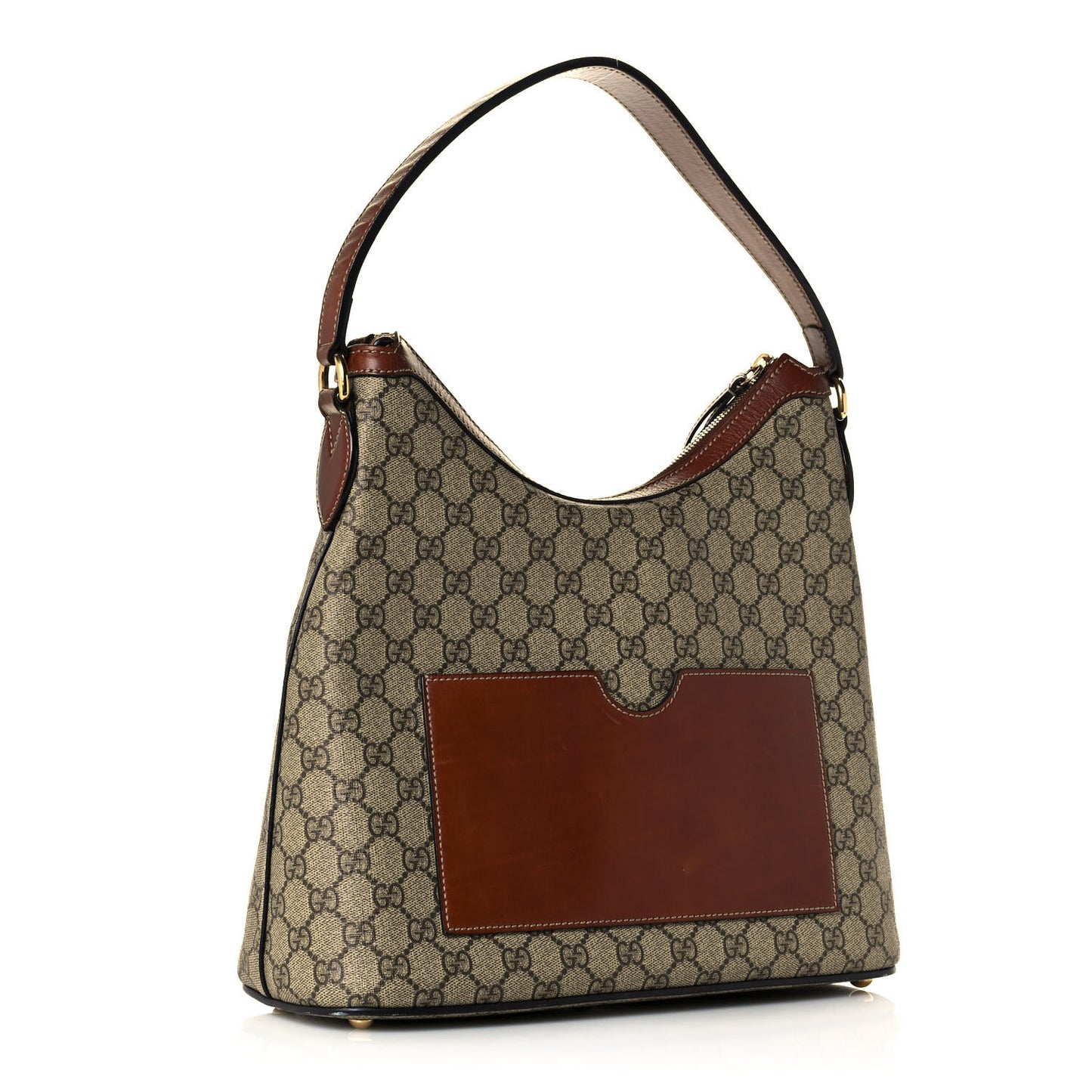 GG Supreme Monogram Linea A Hobo Brown