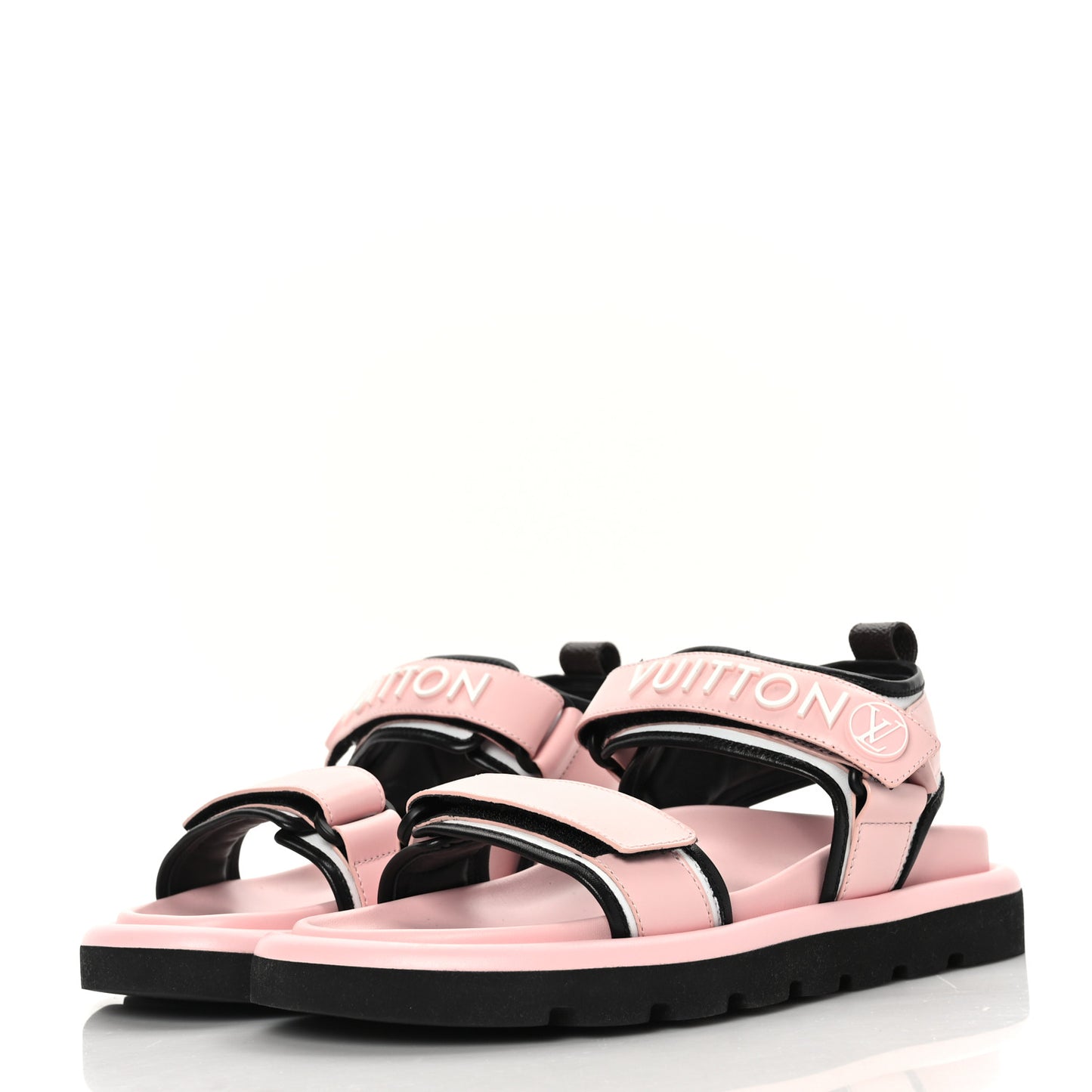 Calfskin Pool Pillow Flat Comfort Sandals 38 Rose Clair Pink