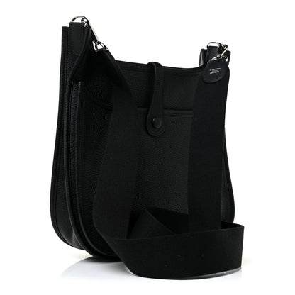 Hermes Taurillon Clemence Evelyne II PM Black 2 of 9