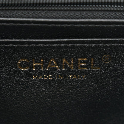 Chanel Lambskin Quilted Mini Top Handle Rectangular Flap Black 6 of 11
