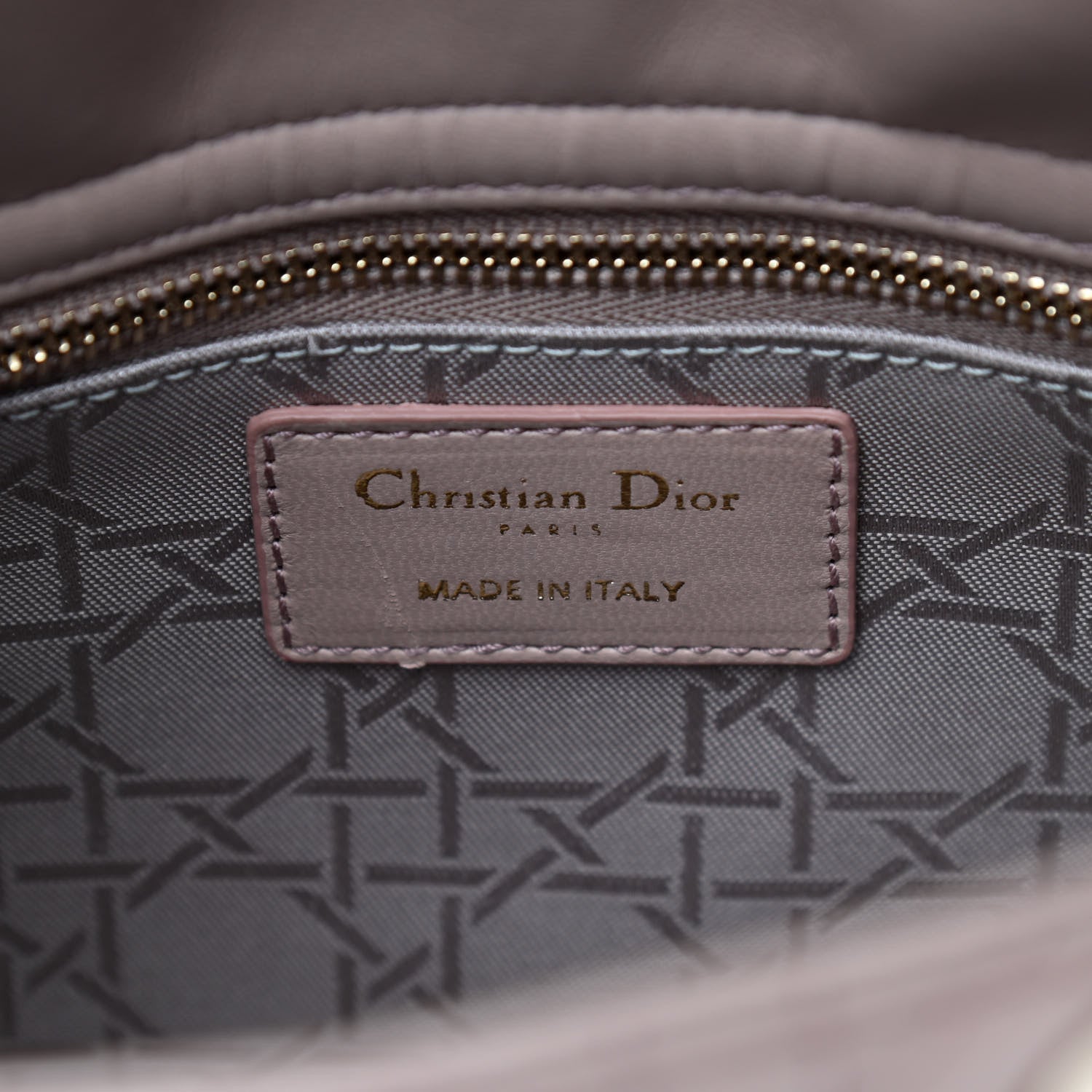 Christian Dior Lambskin Cannage Small Lucky Badges My Lady Dior Taupe 5 of 11