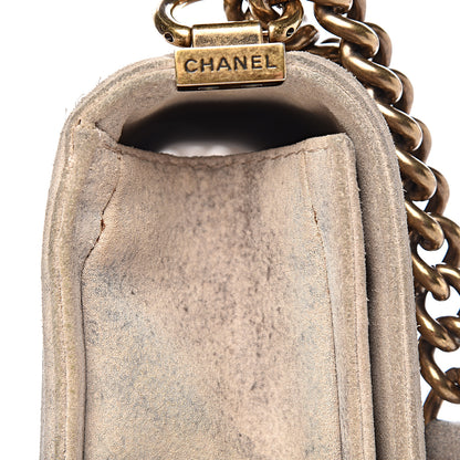 Chanel Iridescent Calfskin Quilted Large Boy Flap Beige 18 of 18