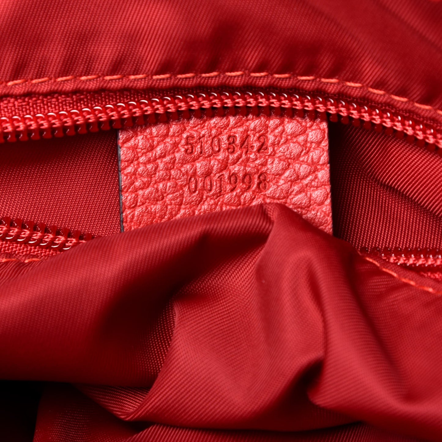 Nylon Monogram Dollar Calfskin Flat Messenger Bag Vibrant Red