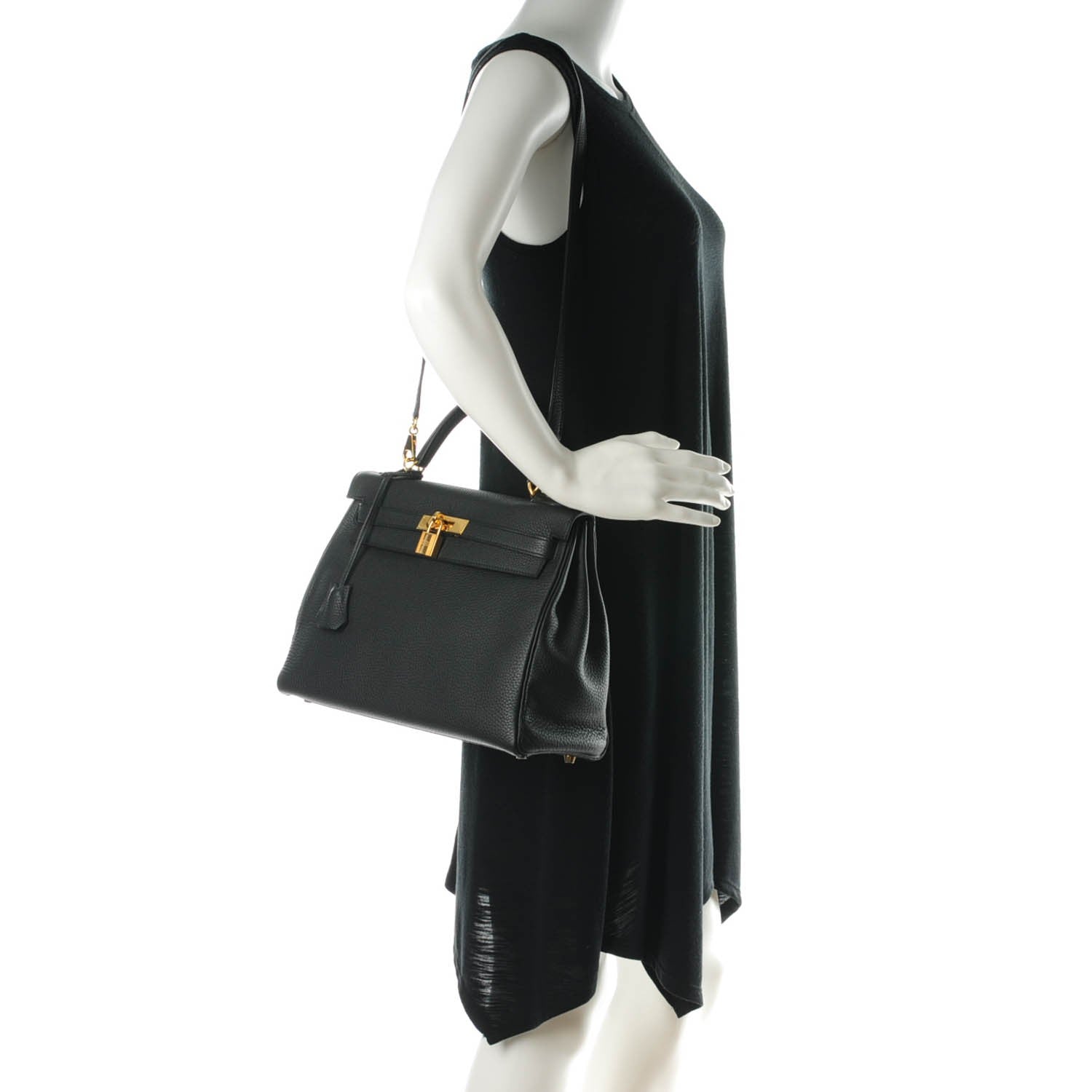 Hermes Togo Kelly Retourne 32 Black 2 of 25