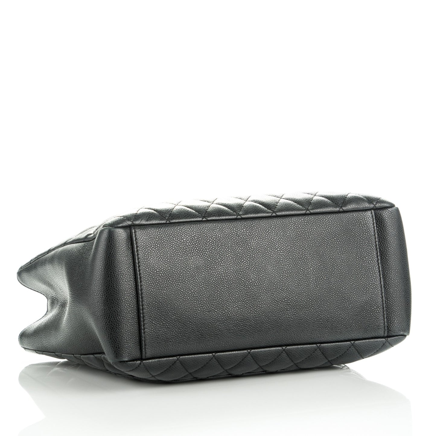 Caviar Quilted Grand Shopping Tote GST Black