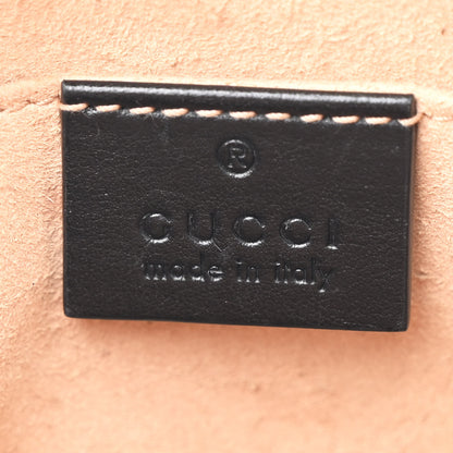 Gucci Calfskin Matelasse Small GG Marmont Chain Shoulder Bag Black 6 of 11