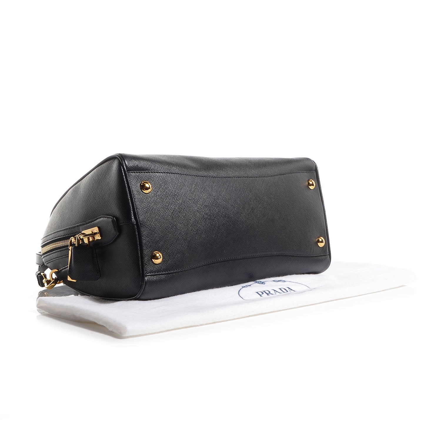 Prada Saffiano Lux Bowler Black 4 of 11